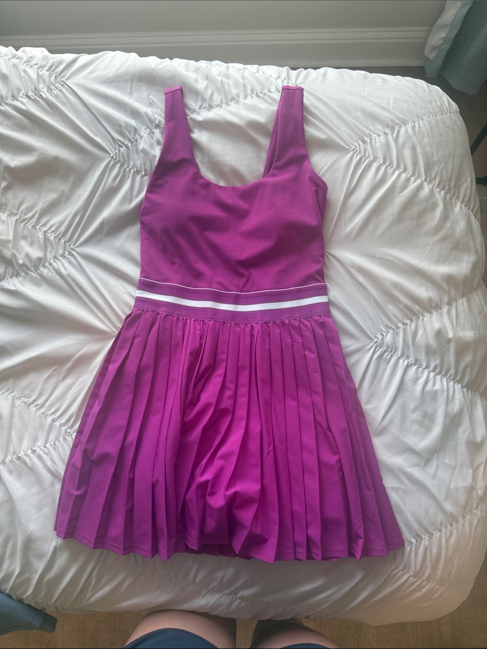 all in motion Pleated Active Dress with Built in Shorts and Pockets - NWOT